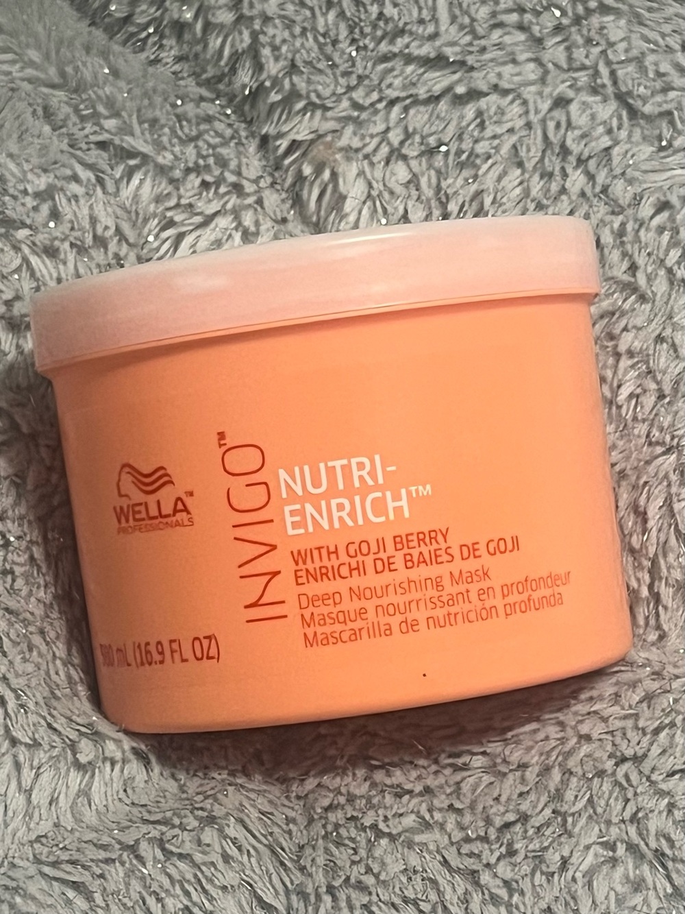 NEW Wella Invigo Nutri Rich Deep Nourishing Hair Mask w/Goji Berry 16.9 fl oz